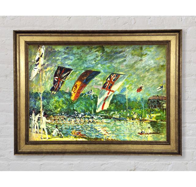 Sisley Regatta In Molesey - Single Picture Frame Art Prints Bright Star Size: 84.1cm H x 142.2cm W x 8cm D on Productcaster.