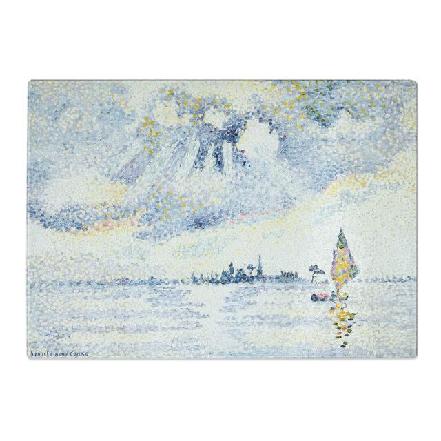 Sunset on the Lagoon by Henri-Edmond Cross Chopping Board East Urban Home Size: 20cm W x 28.5cm L on Productcaster.