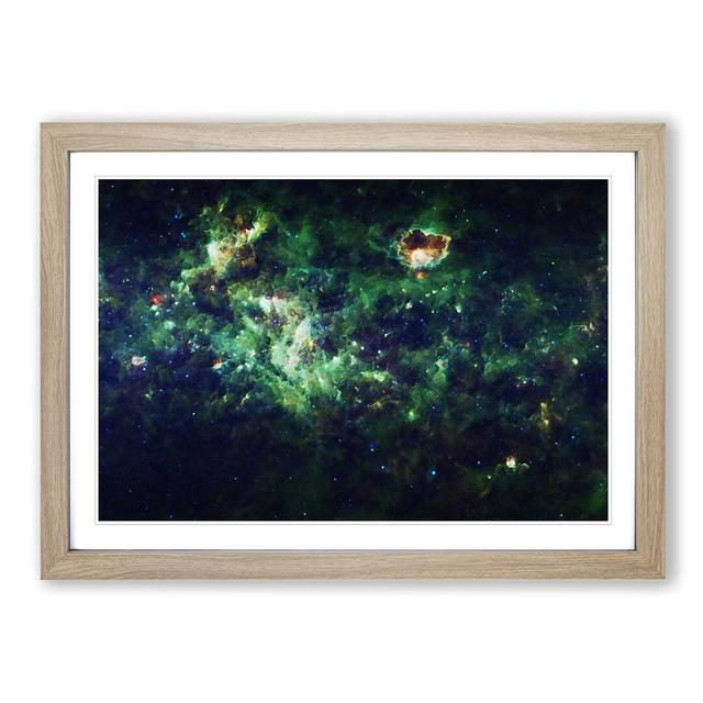 Universe Vol.33 in Abstract - Picture Frame Graphic Art Print East Urban Home Frame Option: Oak Framed, Size: 48cm H x 65cm W x 2cm D on Productcaster.