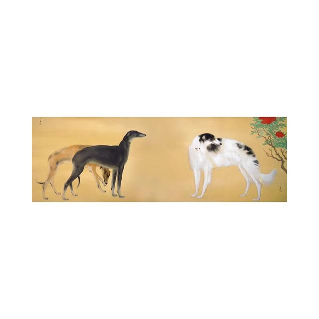 Dogs From Europe by Hashimoto Kansetsu - Wrapped Canvas Panoramic Print Ophelia & Co. Size: 50.8cm H x 152.4cm W x 1.905cm D on Productcaster.