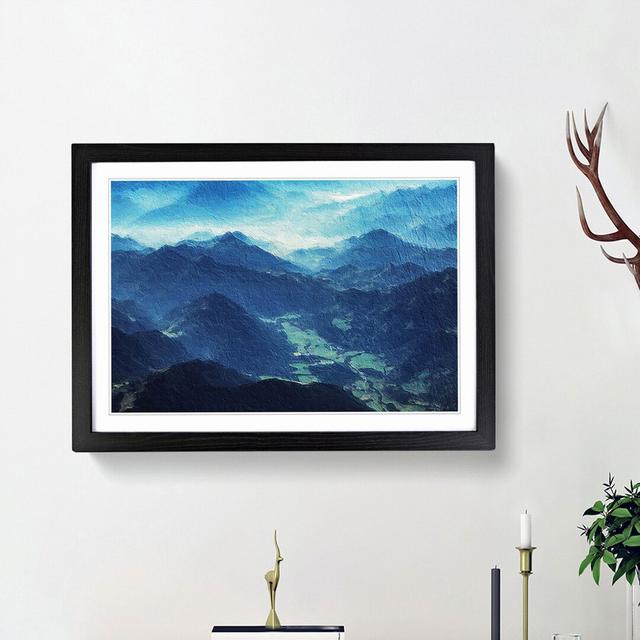 Brandenburg Alps Austria - Picture Frame Painting Print East Urban Home Size: 27cm H x 36cm W x 2cm D, Frame Option: Black Framed on Productcaster.