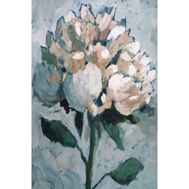 Peony by Sue Riger - Wrapped Canvas Painting Rosalind Wheeler Size: 91cm H x 61cm W x 3.8cm D on Productcaster.