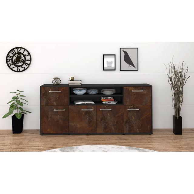 Lisianne 180cm Wide Sideboard 17 Stories Colour: Rust/Anthracite on Productcaster.