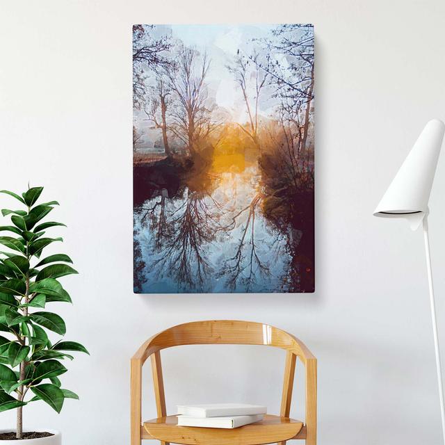 'Trees' Graphic Art Print on Canvas East Urban Home Size: 76 cm H x 50 cm W on Productcaster.