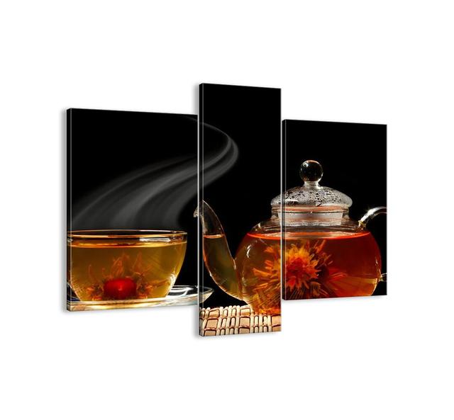 The Magic and Art of Making Tea - 3 Piece Unframed Photograph Print Set on Canvas Brayden Studio Size: 80cm H x 95cm W x 1.8cm D on Productcaster.