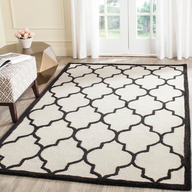 Rotteck Hand Tufted Wool Ivory Rug Canora Grey Rug Size: Rectangle 182 x 274cm on Productcaster.