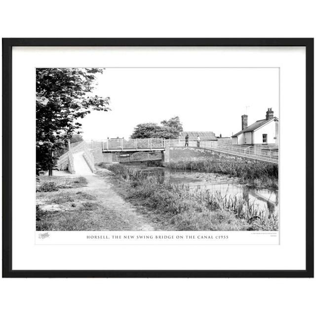 'Horsell, the New Swing Bridge on the Canal C1955' by Francis Frith - Picture Frame Photograph Print on Paper The Francis Frith Collection Size: 40cm on Productcaster.