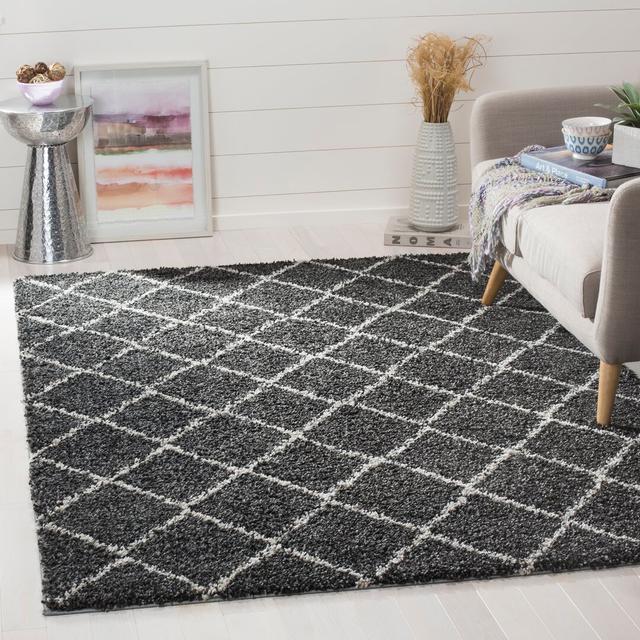 Stoneham Ciric Anthracite Rug Bloomsbury Market Rug Size: Rectangle 160 x 230cm on Productcaster.