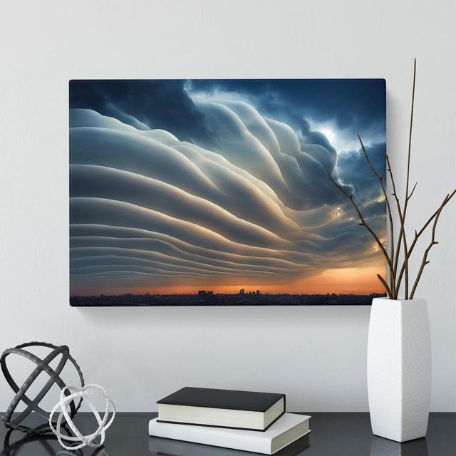 Stormy Sky Vol.3 - Wrapped Canvas Painting ClassicLiving Size: 40cm H x 60cm W x 3cm D on Productcaster.