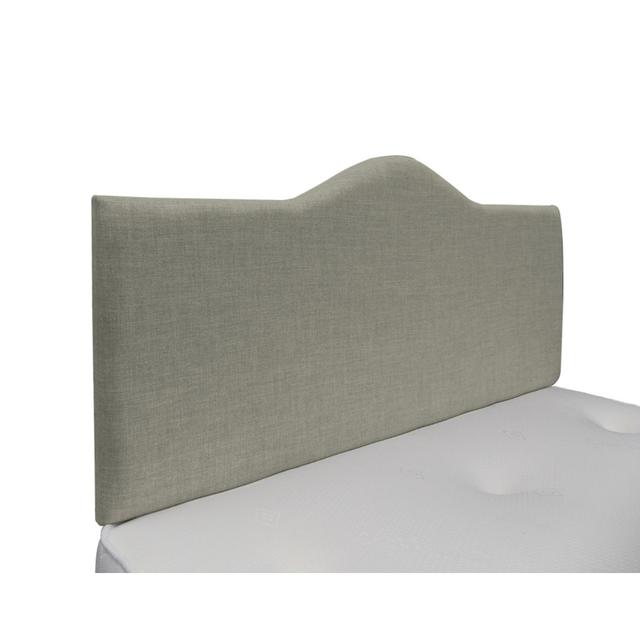 Burbank Upholstered Headboard 17 Stories Colour: Silver, Upholstery: Plush Velvet, Size: Super King on Productcaster.