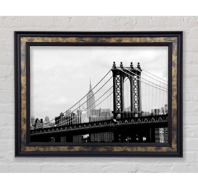 New York City Empire State Building Afar - Single Picture Frame Art Prints Bright Star Size: 29.7cm H x 42cm W x 8cm D on Productcaster.