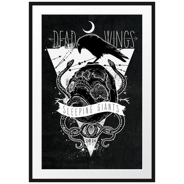 Gerahmtes Poster Sleeping Giants Black East Urban Home Größe: 100 cm H x 70 cm B on Productcaster.