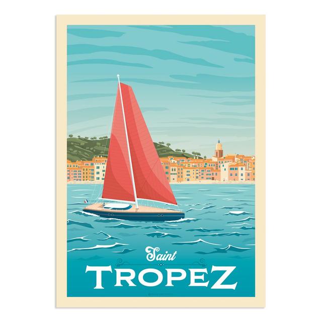 Poster Saint-Tropez Maturi Größe: 70 cm H x 50 cm B on Productcaster.