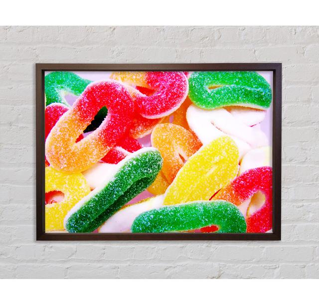 Fizzy Sweets Framed Print Bright Star Size: 59.7cm H x 84.1cm W on Productcaster.