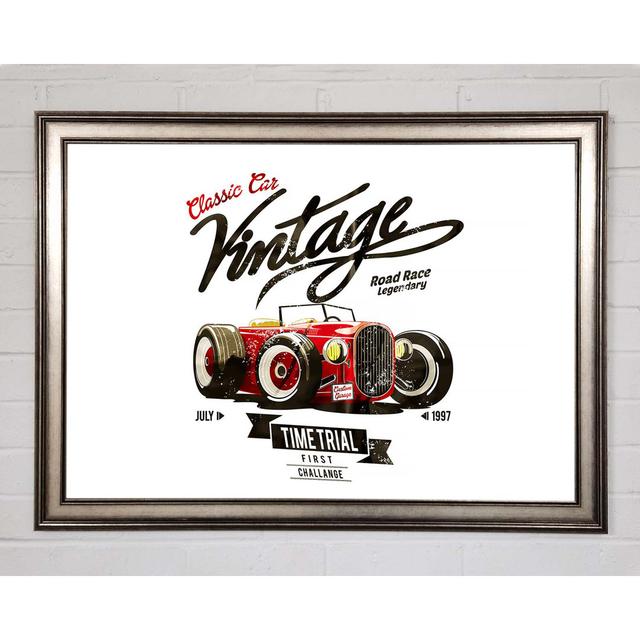 Vintage Road Race - Single Picture Frame Art Prints Williston Forge Size: 29.7cm H x 42cm W x 1.5cm D on Productcaster.