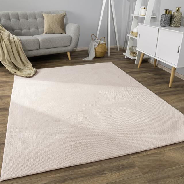 Kurzflor-Teppich Paco Home Farbe: Beige, Teppichgröße: Rechteckig 200 x 280 cm on Productcaster.