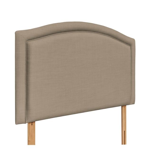 Broun Upholstered Headboard ClassicLiving Colour: Fudge, Size: Double (4'6) on Productcaster.