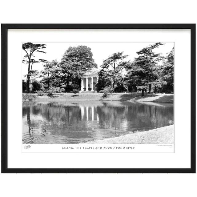 'Ealing, the Temple and Round Pond C1960' by Francis Frith - Picture Frame Photograph Print on Paper The Francis Frith Collection Size: 60cm H x 80cm on Productcaster.