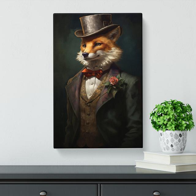 Fox Victorian Art No.2 Happy Larry Size: 50cm H x 35cm W x 3cm D on Productcaster.