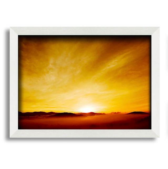 Misty Morning Sunrise - Single Picture Frame Art Prints Latitude Run Size: 29.7cm H x 42cm W on Productcaster.