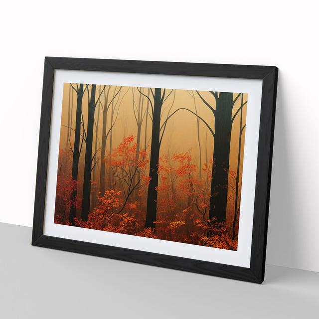 The Brave Autumn Forest - Picture Frame Graphic Art Alpen Home Size: 34cm H x 46cm W x 2cm D, Frame Colour: Black on Productcaster.