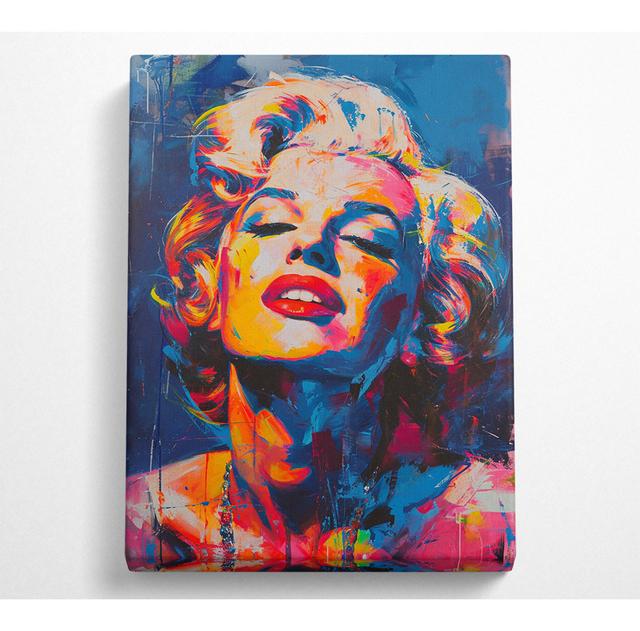 Graffiti Monroe Poster - No Frame Art Prints on Canvas Latitude Vive Size: 121.9cm H x 81cm W on Productcaster.