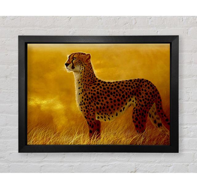 African Cheetah - Single Picture Frame Art Prints Ebern Designs Size: 84.1cm H x 118.9cm W x 3.4cm D on Productcaster.