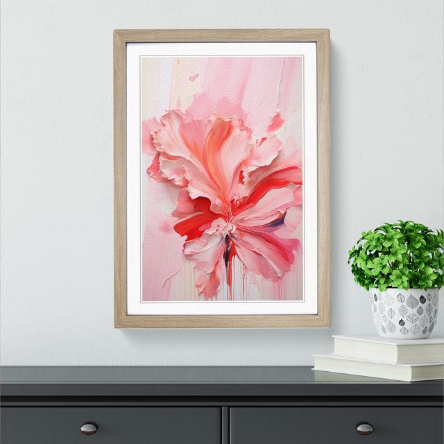 Carnation Flower Action No.2 - Single Picture Frame Print on Wood Metro Lane Format: Oak Framed, Size: 34cm H x 25cm W x 2cm D on Productcaster.