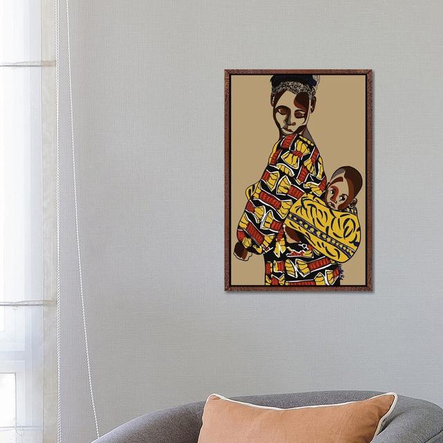 Wrapped Up In Love II by NoelleRx - Print on Canvas Ebern Designs Format: Classic Brown Wood Framed, Size: 66.04cm H x 45.72cm W x 3.81cm D on Productcaster.