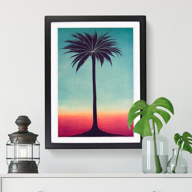 Palm Tree Art Vol.1 - Single Picture Frame Print 17 Stories Frame Option: Black, Size: 34cm H x 25cm W x 2cm D on Productcaster.