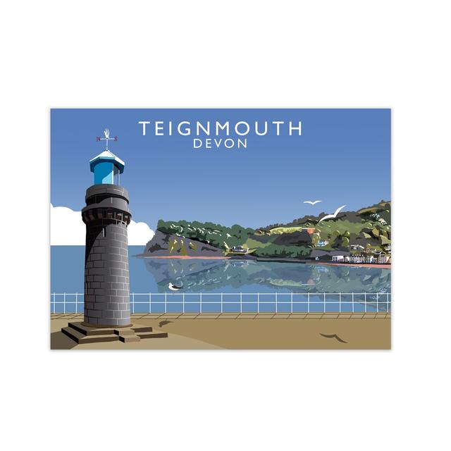 'Teignmouth Devon' Graphic Art Print 17 Stories Size: 297 cm H x 42 cm W on Productcaster.