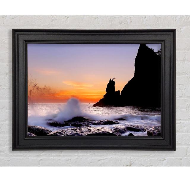 Ocean Spray Delight Framed Print Wall Art Highland Dunes Size: 42cm H x 59.7cm W x 8cm D, Format: Black Framed Paper on Productcaster.