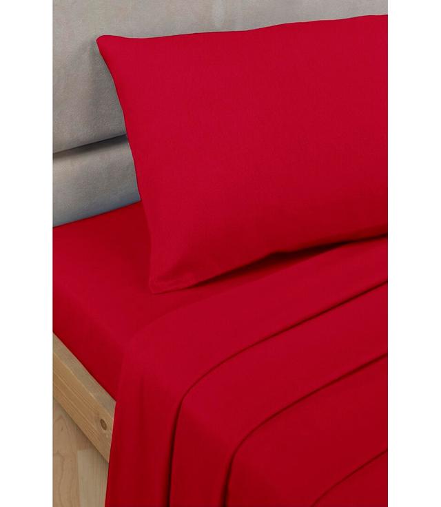 Hristos Base Valance Percale Sheets 17 Stories Colour: Red, Size: Kingsize (5') on Productcaster.