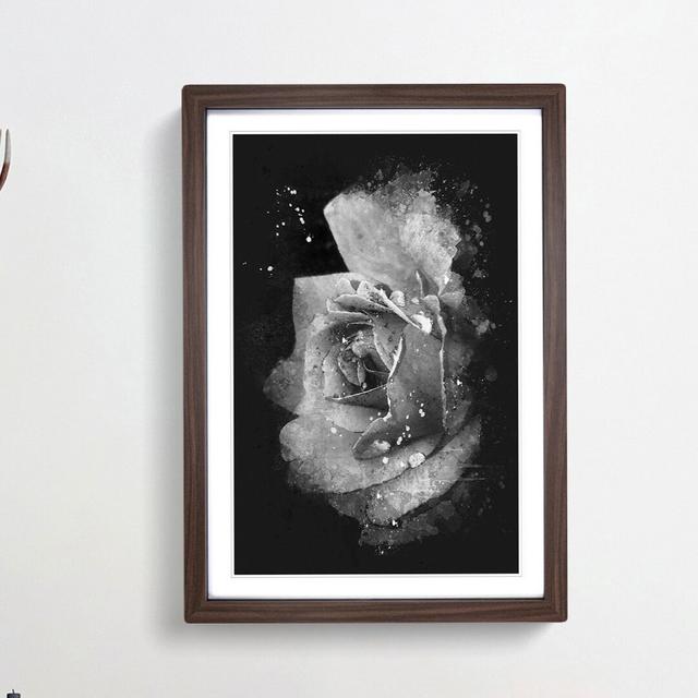 Rose Flower - Picture Frame Graphic Art Print East Urban Home Frame Option: Walnut Framed, Size: 87cm H x 62cm W x 2cm D on Productcaster.