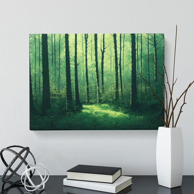 Quirky Forest - Wrapped Canvas Print Alpen Home Size: 35cm H x 50cm W x 3cm D on Productcaster.