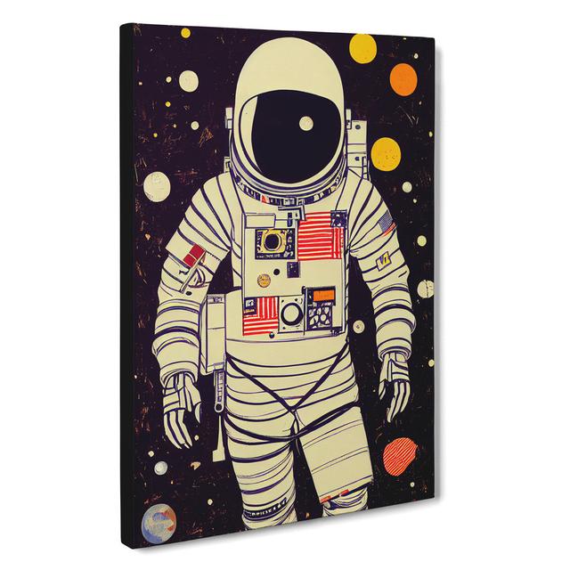 Astronaut In The Stars Borough Wharf Size: 60cm H x 40cm W x 3cm D on Productcaster.