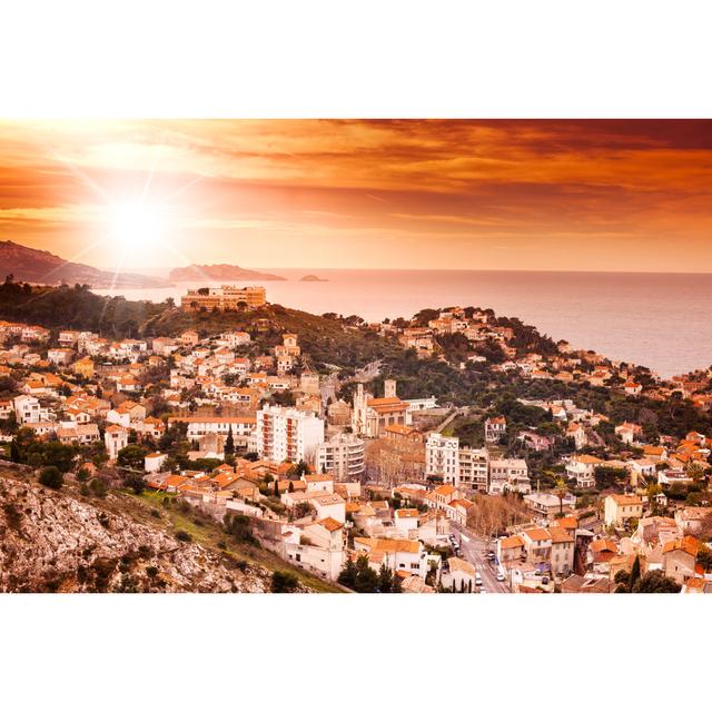 Rupani Marseille At Sunset by Olezzo - Wrapped Canvas Photograph Latitude Run Size: 20cm H x 30cm W x 3.8cm D on Productcaster.