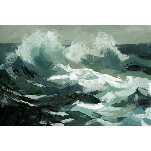 Choppy Ocean View II by Emma Caroline - Wrapped Canvas Painting Highland Dunes Size: 81cm H x 122cm W on Productcaster.