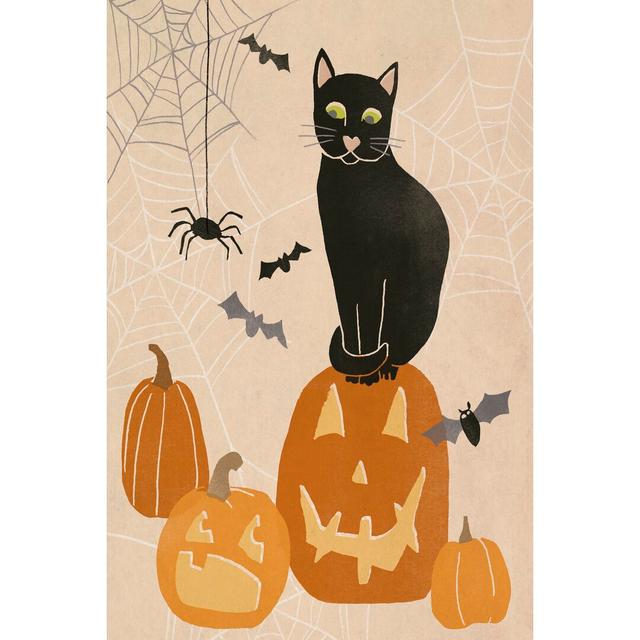 Pumpkin Patch Cats II by June Erica Vess - Wrapped Canvas Painting The Seasonal Aisle Size: 122cm H x 81cm W on Productcaster.