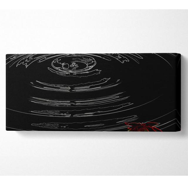 Ripples - Drucken Ebern Designs Größe: 81,3 cm H x 183 cm B 10 cm T on Productcaster.