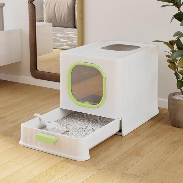 Waycross Plastic Standard Litter Box Archie & Oscar Colour: Green on Productcaster.