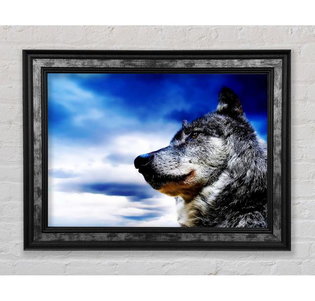 Magnificant Wolf - Single Picture Frame Art Prints Bright Star Size: 29.7cm H x 42cm W x 8cm D on Productcaster.