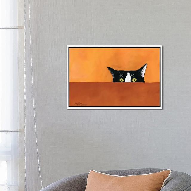 You'Re Being Watched by Jamie Morath - Print on Canvas Ebern Designs Size: 46cm H x 66cm W x 3.8cm D, Format: White Framed on Productcaster.