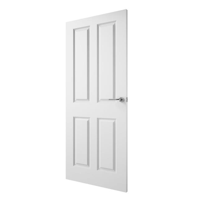 Spruce Internal Door Primed Premdor Door Size: 198.1 cm H x 61 cm W x 3.5 cm D on Productcaster.