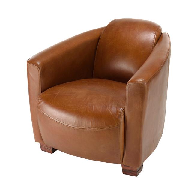 Trudie Genuine Leather Armchair Rosalind Wheeler on Productcaster.