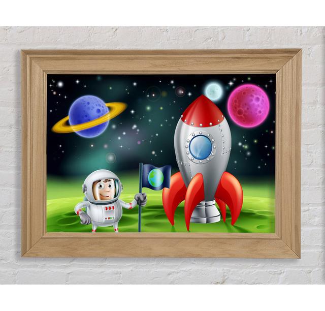 Space Boy - Druck Bright Star Größe: 59,7 cm H x 84,1 cm B x 8 cm T on Productcaster.