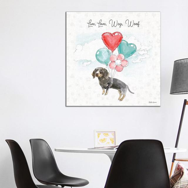 Paws of Love V by Beth Grove - Wrapped Canvas Graphic Art Maturi Size: 93.98cm H x 93.98cm W x 1.905cm D on Productcaster.