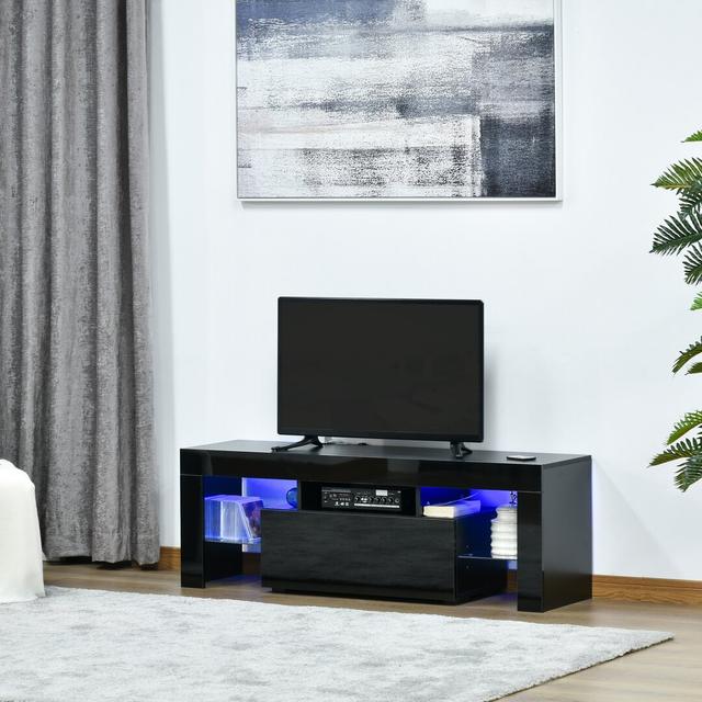 Laurelai TV Stand Ivy Bronx Colour: Black on Productcaster.