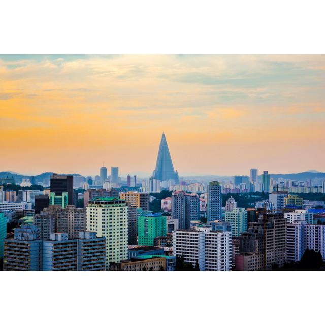 Amorina Sunset In Pyongyang - Wrapped Canvas Print 17 Stories Size: 81cm H x 122cm W x 3.8cm D on Productcaster.