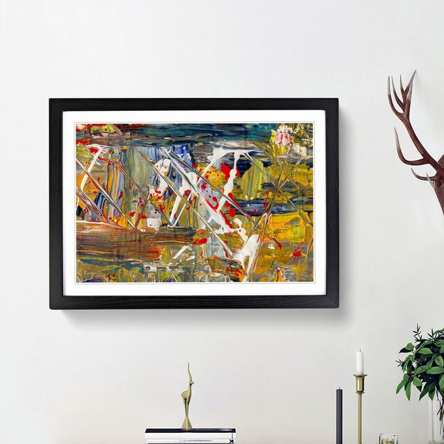 Abstract Art Painting Vol.428 by S.Johnson - Picture Frame Painting Print East Urban Home Frame Option: Black Framed, Size: 48cm H x 65cm W x 2cm D on Productcaster.